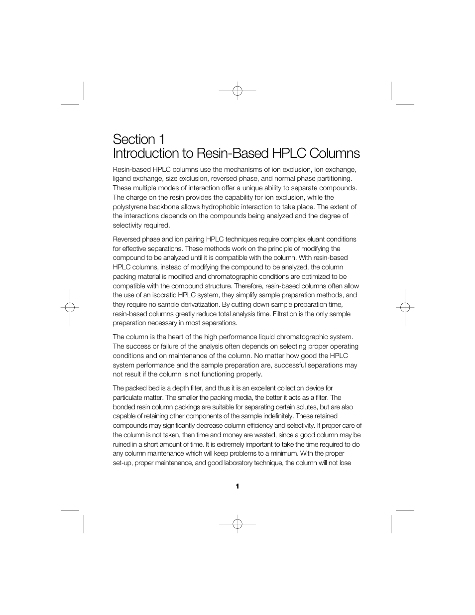 Bio-Rad Aminex Organic Acid and Alcohol Analysis Columns User Manual | Page 3 / 22
