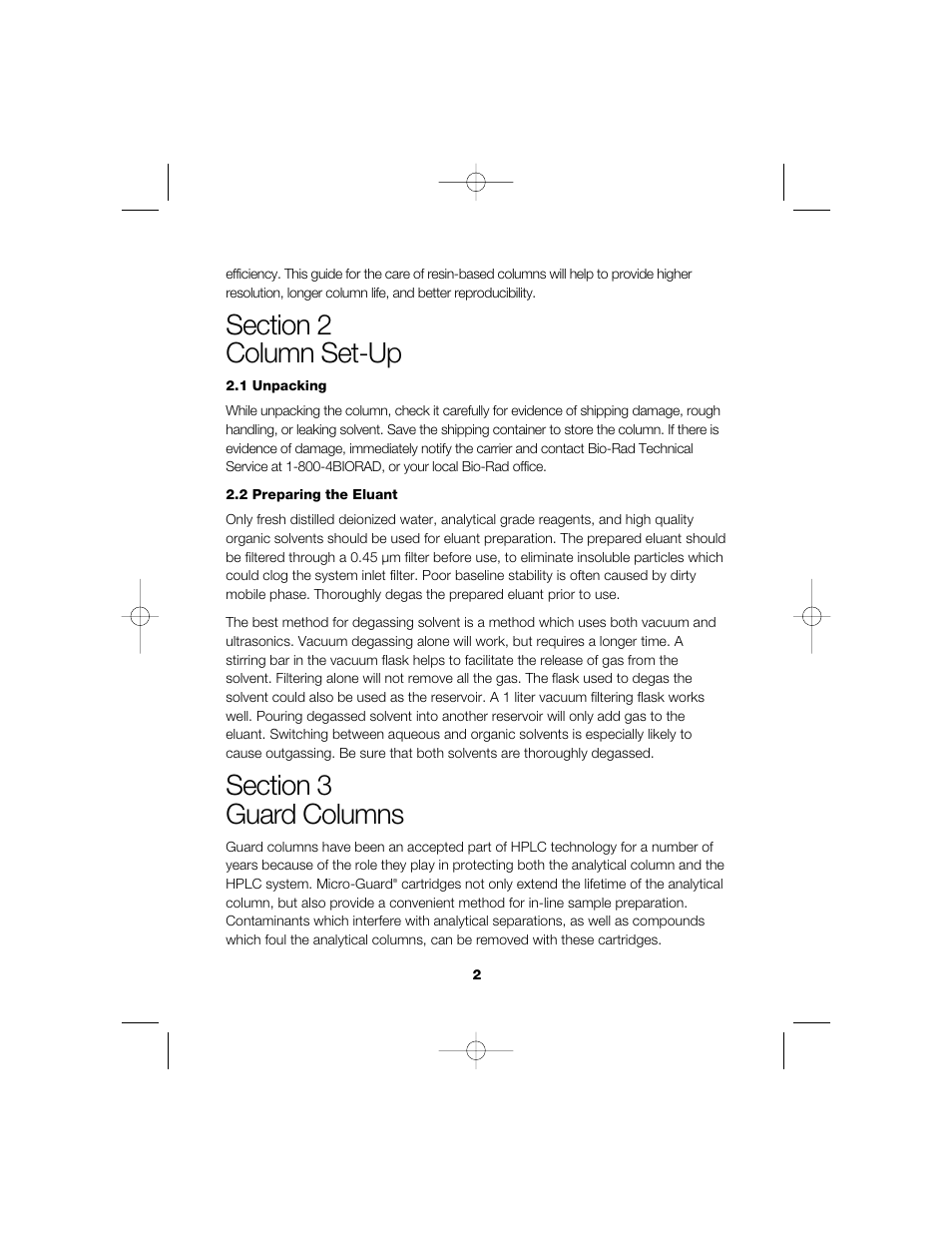 Bio-Rad Aminex Organic Acid and Alcohol Analysis Columns User Manual | Page 4 / 22