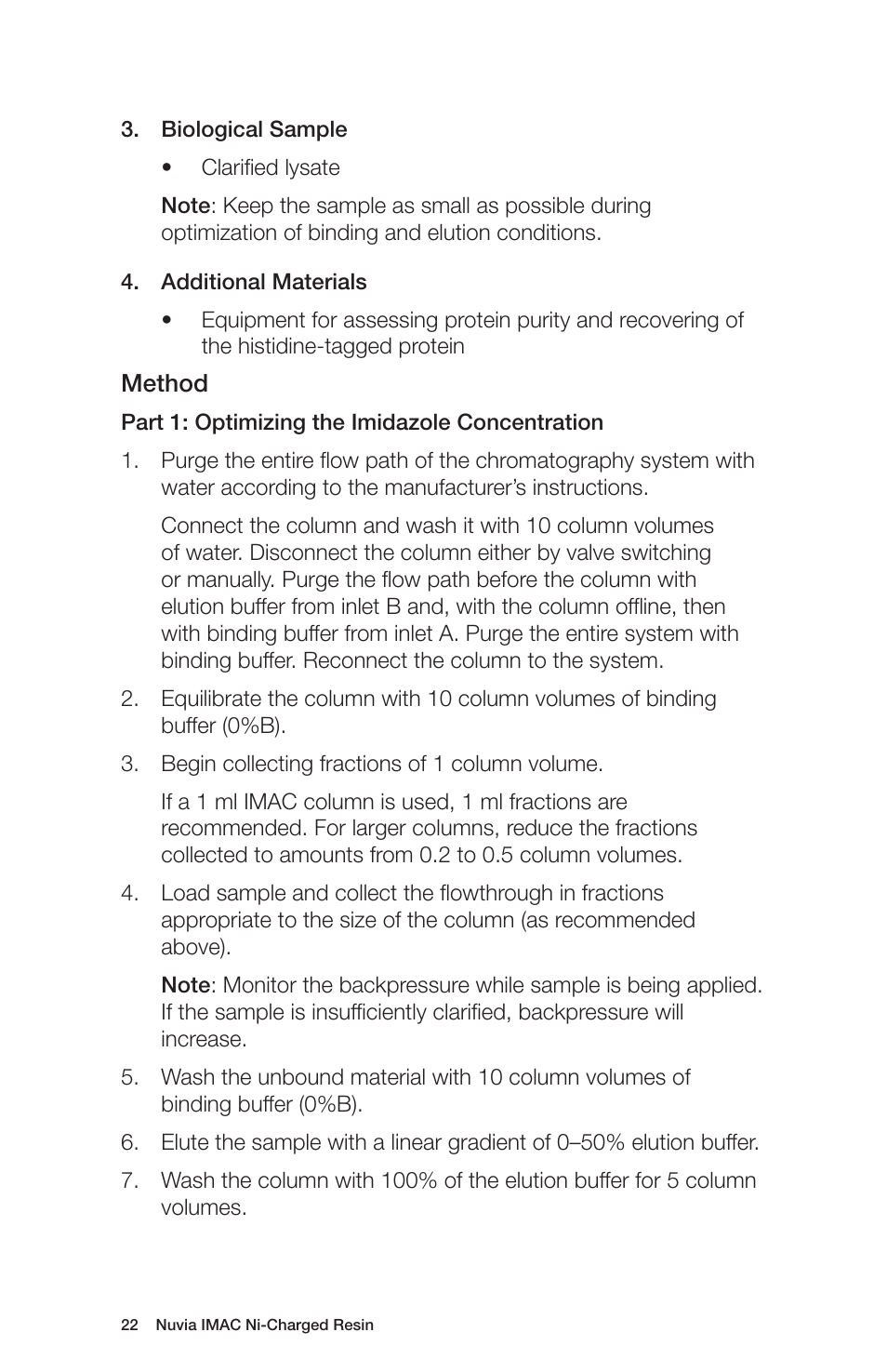 Bio-Rad Nuvia™ IMAC Resin User Manual | Page 26 / 40