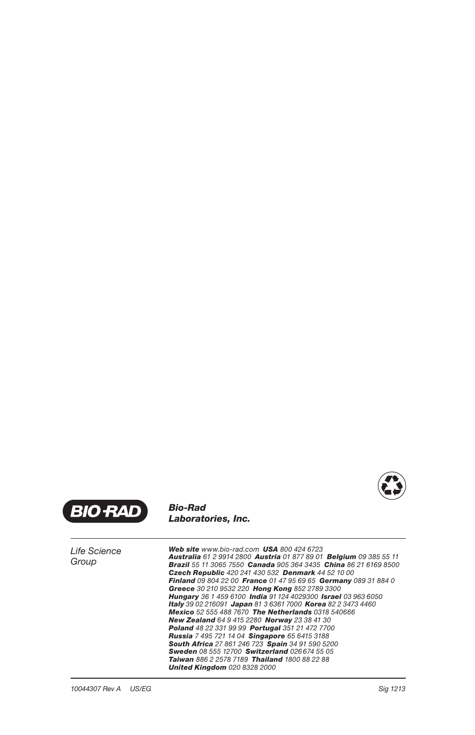 Bio-Rad Nuvia™ IMAC Resin User Manual | Page 40 / 40