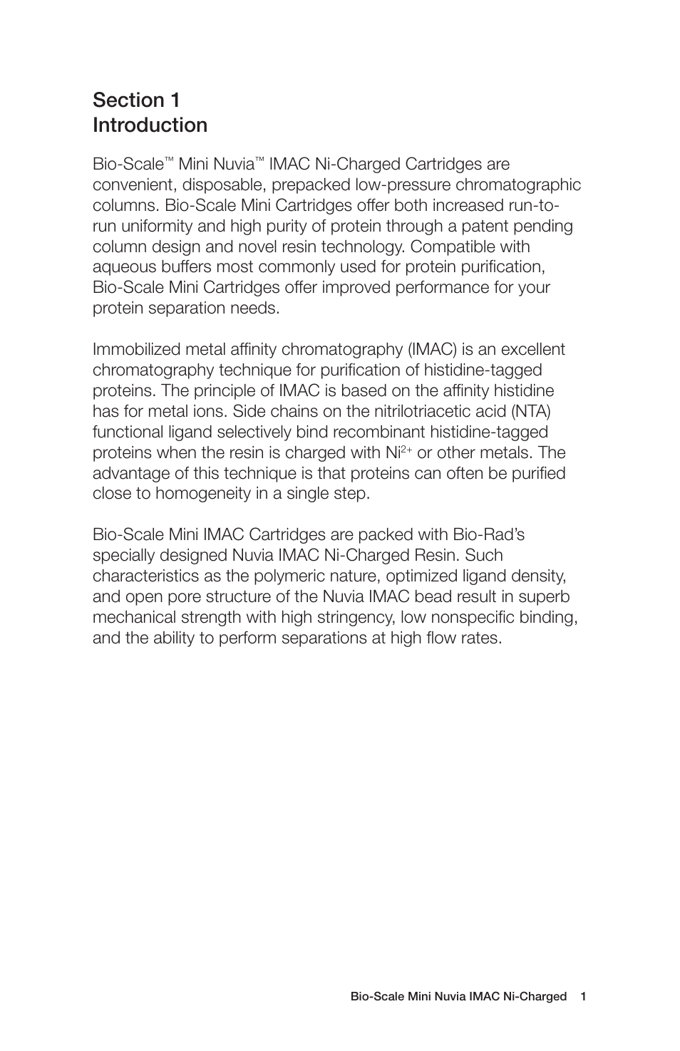 Bio-Rad Nuvia™ IMAC Resin User Manual | Page 5 / 24