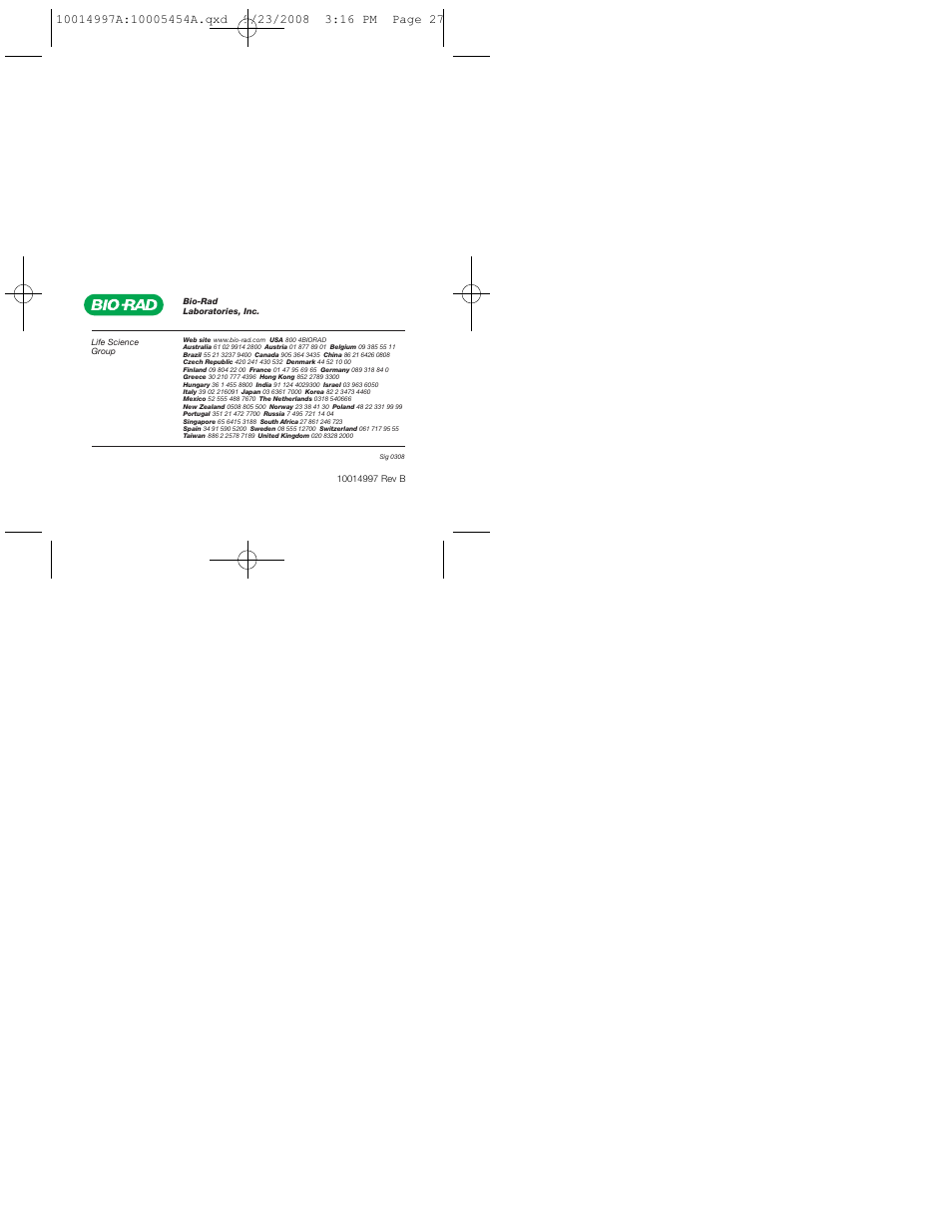 Bio-Rad Bio-Scale™ Mini UNOsphere SUPrA™ Affinity Cartridges User Manual | Page 32 / 32