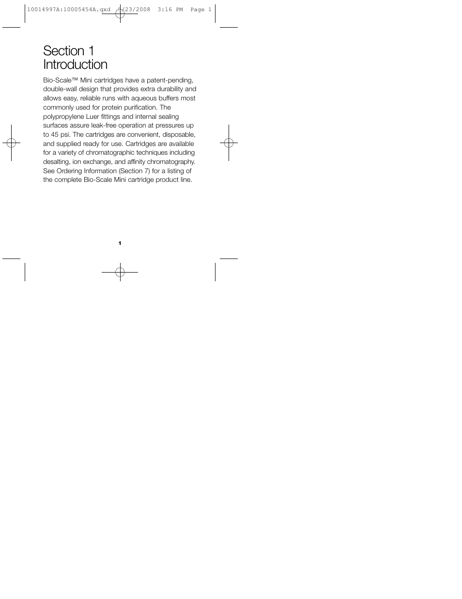 Bio-Rad Bio-Scale™ Mini UNOsphere SUPrA™ Affinity Cartridges User Manual | Page 6 / 32