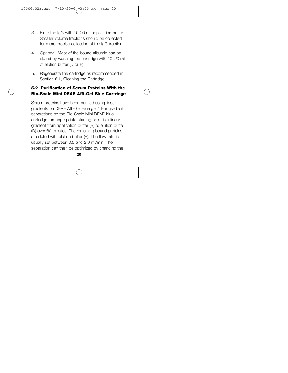 Bio-Rad Bio-Scale™ Mini Affi-Gel® Blue Cartridges User Manual | Page 26 / 36