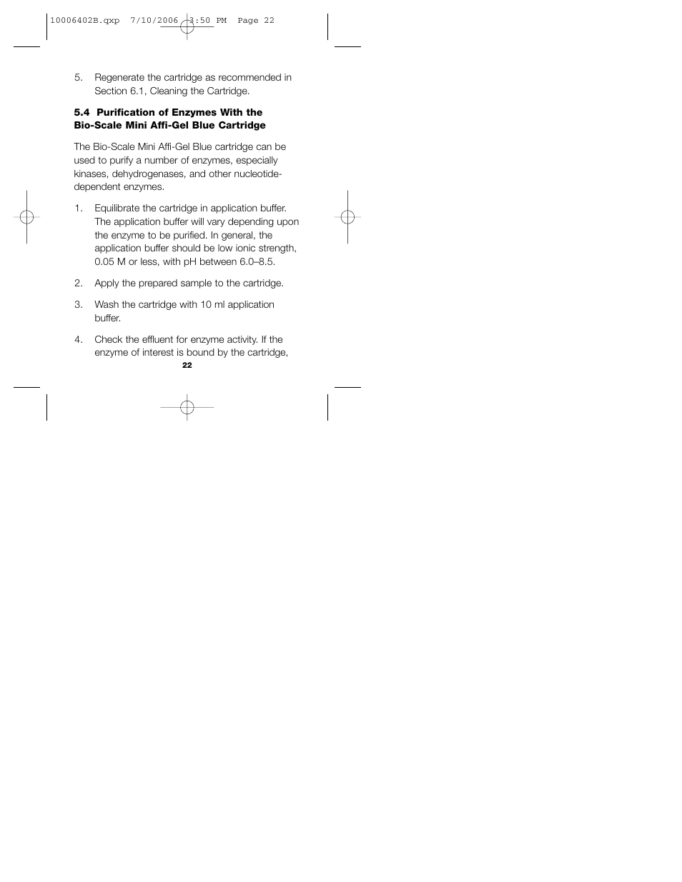 Bio-Rad Bio-Scale™ Mini Affi-Gel® Blue Cartridges User Manual | Page 28 / 36