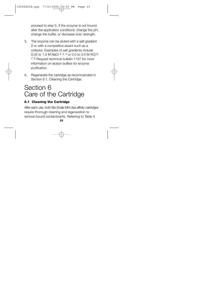 Bio-Rad Bio-Scale™ Mini Affi-Gel® Blue Cartridges User Manual | Page 29 / 36