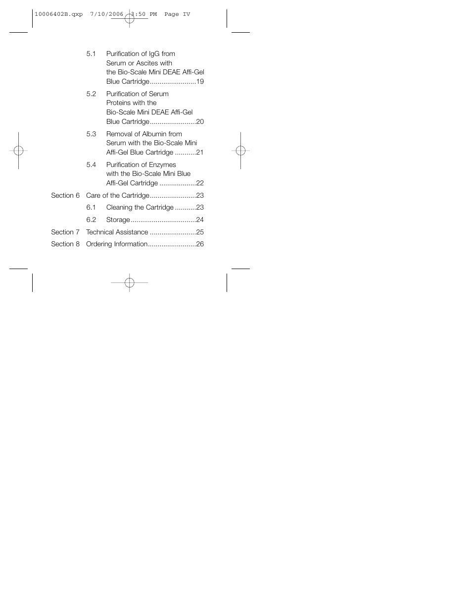 Bio-Rad Bio-Scale™ Mini Affi-Gel® Blue Cartridges User Manual | Page 4 / 36