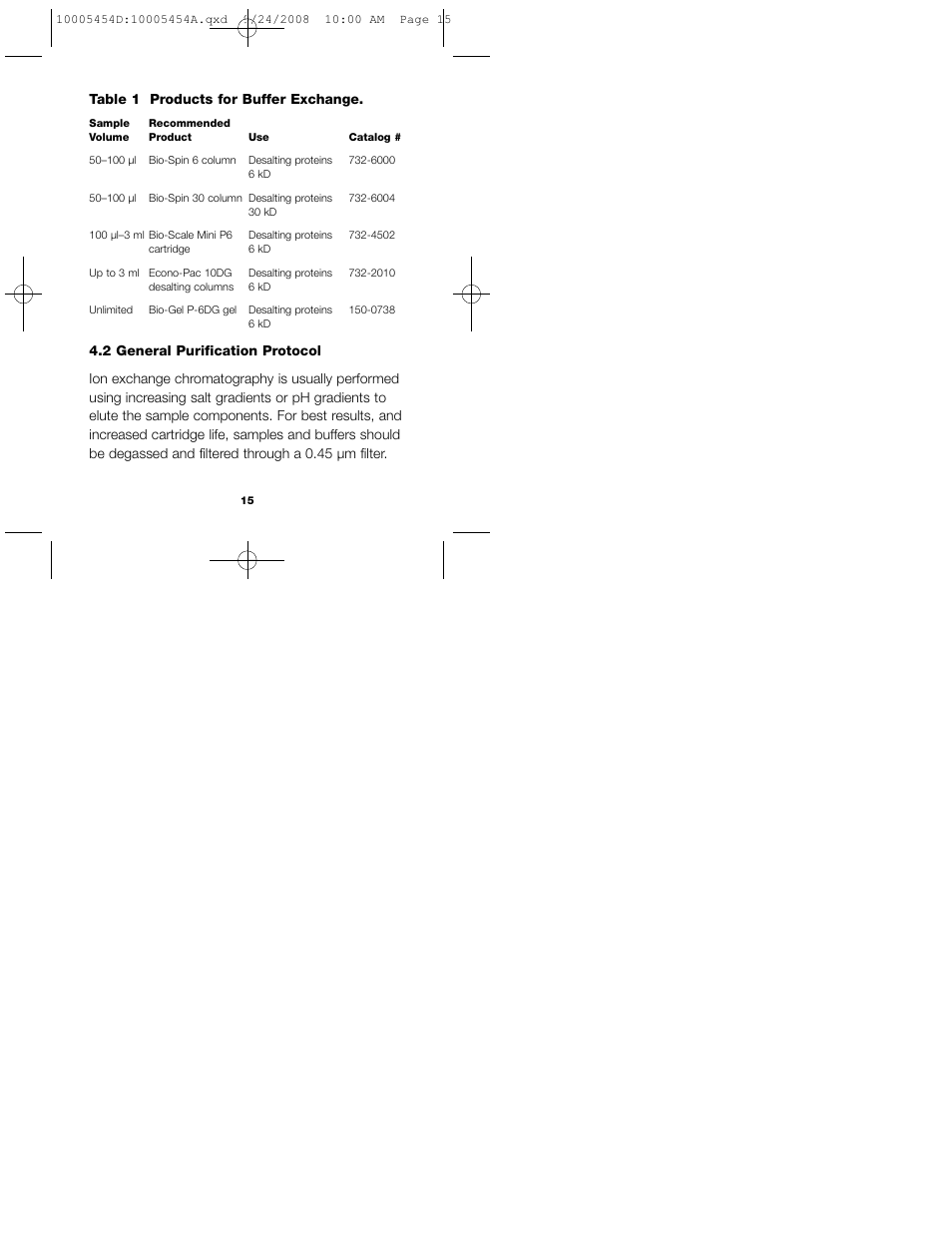 Bio-Rad UNOsphere™ Rapid S Media User Manual | Page 19 / 32