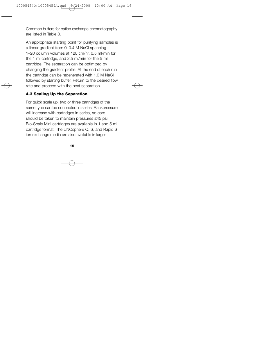 Bio-Rad UNOsphere™ Rapid S Media User Manual | Page 20 / 32