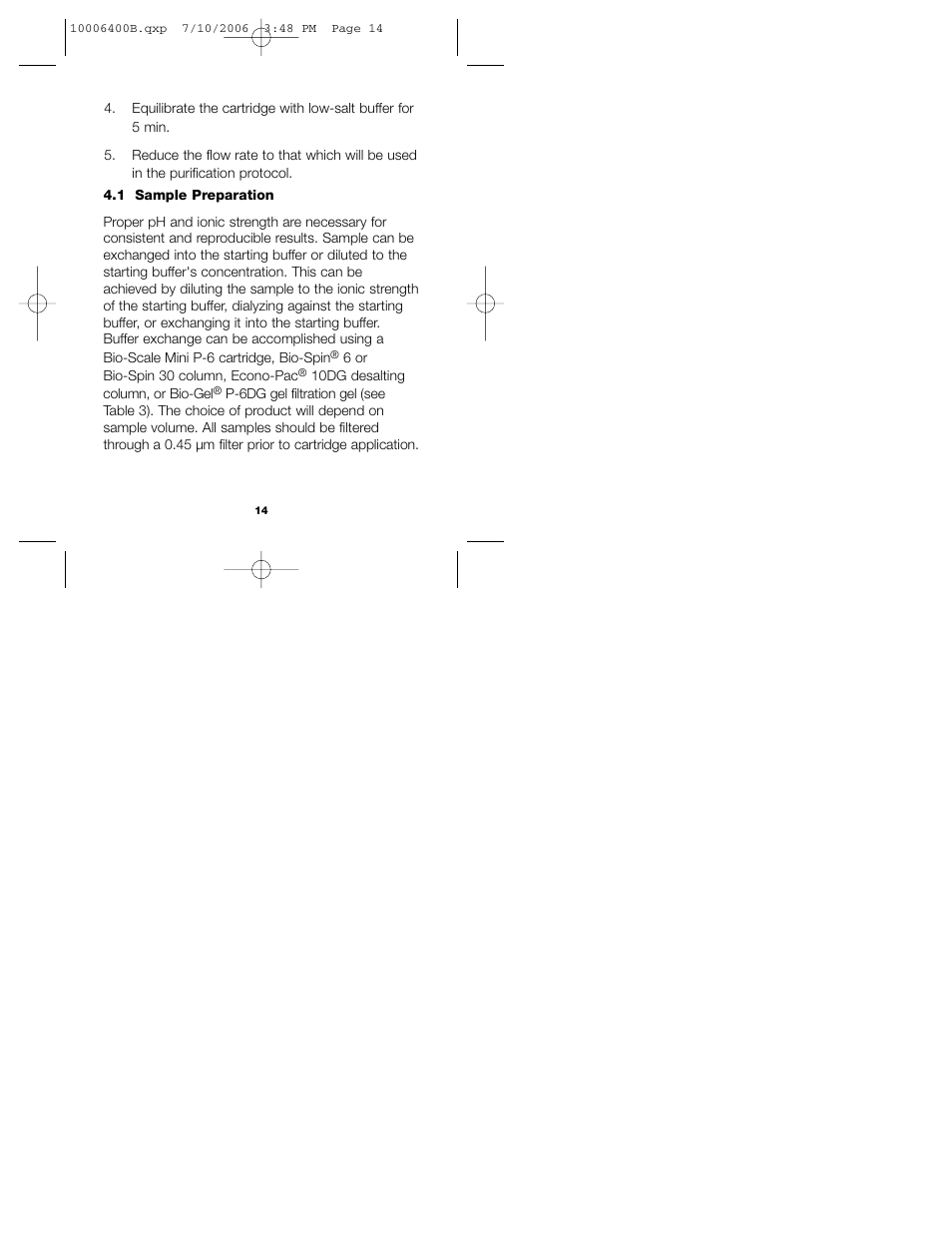 Bio-Rad Bio-Scale™ Mini Macro-Prep® High Q and Macro-Prep High S Cartridges User Manual | Page 18 / 28