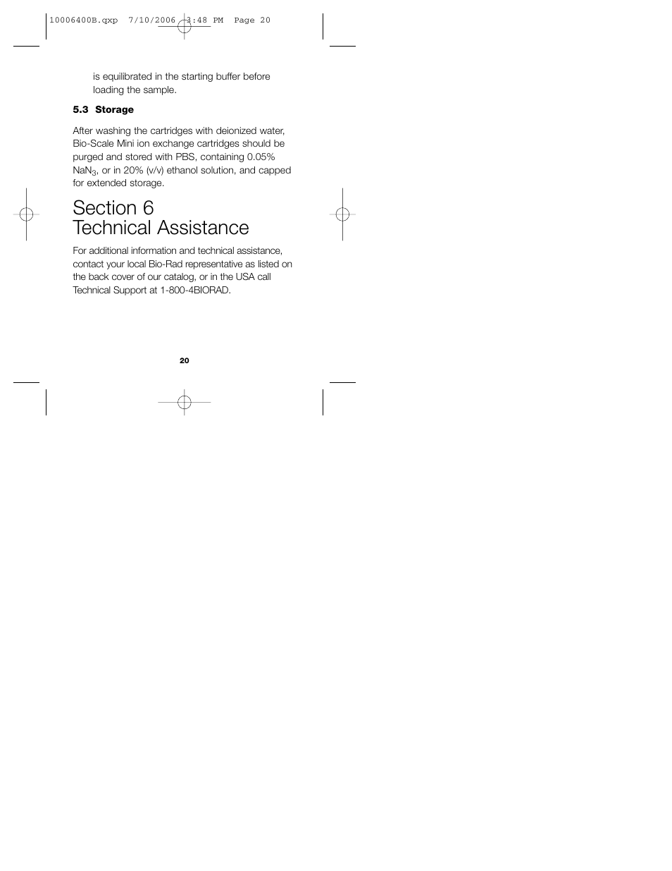 Bio-Rad Bio-Scale™ Mini Macro-Prep® High Q and Macro-Prep High S Cartridges User Manual | Page 24 / 28