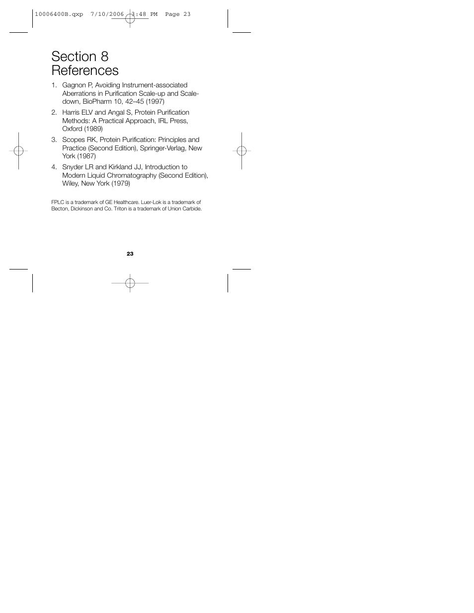 Bio-Rad Bio-Scale™ Mini Macro-Prep® High Q and Macro-Prep High S Cartridges User Manual | Page 27 / 28