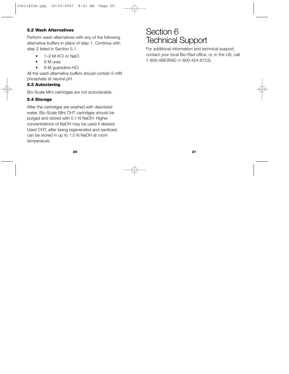 Bio-Rad Bio-Scale™ Mini CHT™ 40 µm Cartridges User Manual | Page 14 / 17