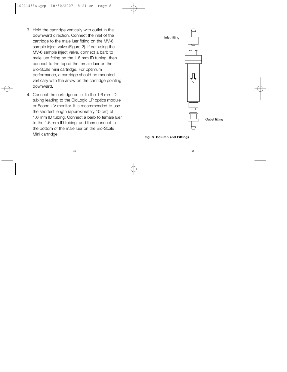 Bio-Rad Bio-Scale™ Mini CHT™ 40 µm Cartridges User Manual | Page 8 / 17