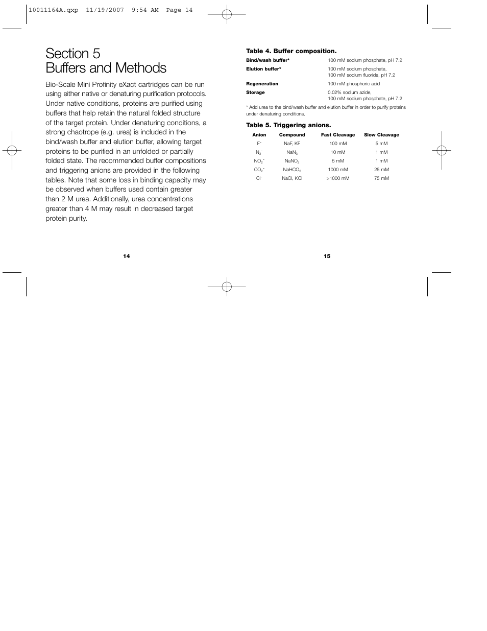 Bio-Rad Profinity eXact™ Purification and Tag Cleavage Consumables User Manual | Page 10 / 18