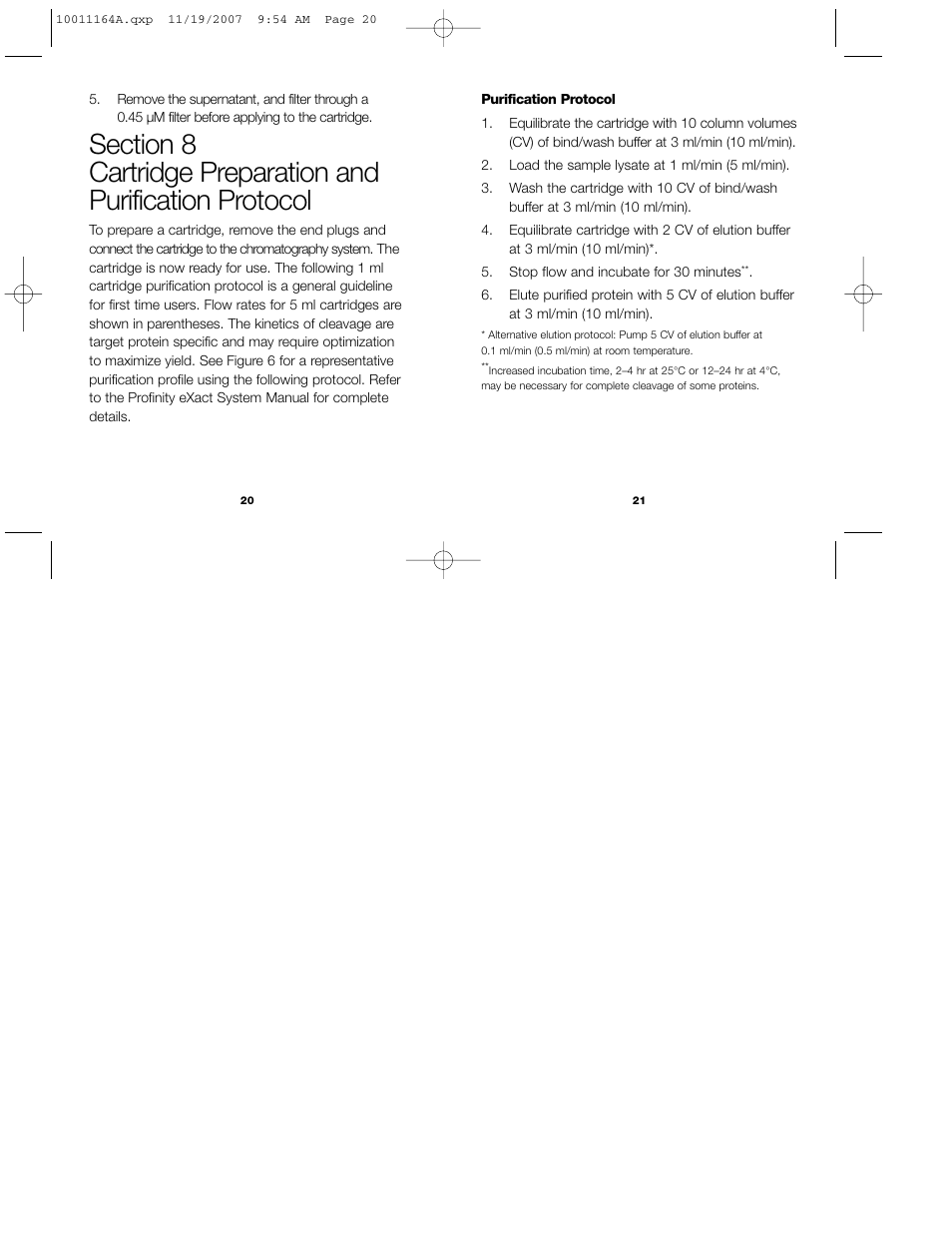 Bio-Rad Profinity eXact™ Purification and Tag Cleavage Consumables User Manual | Page 13 / 18