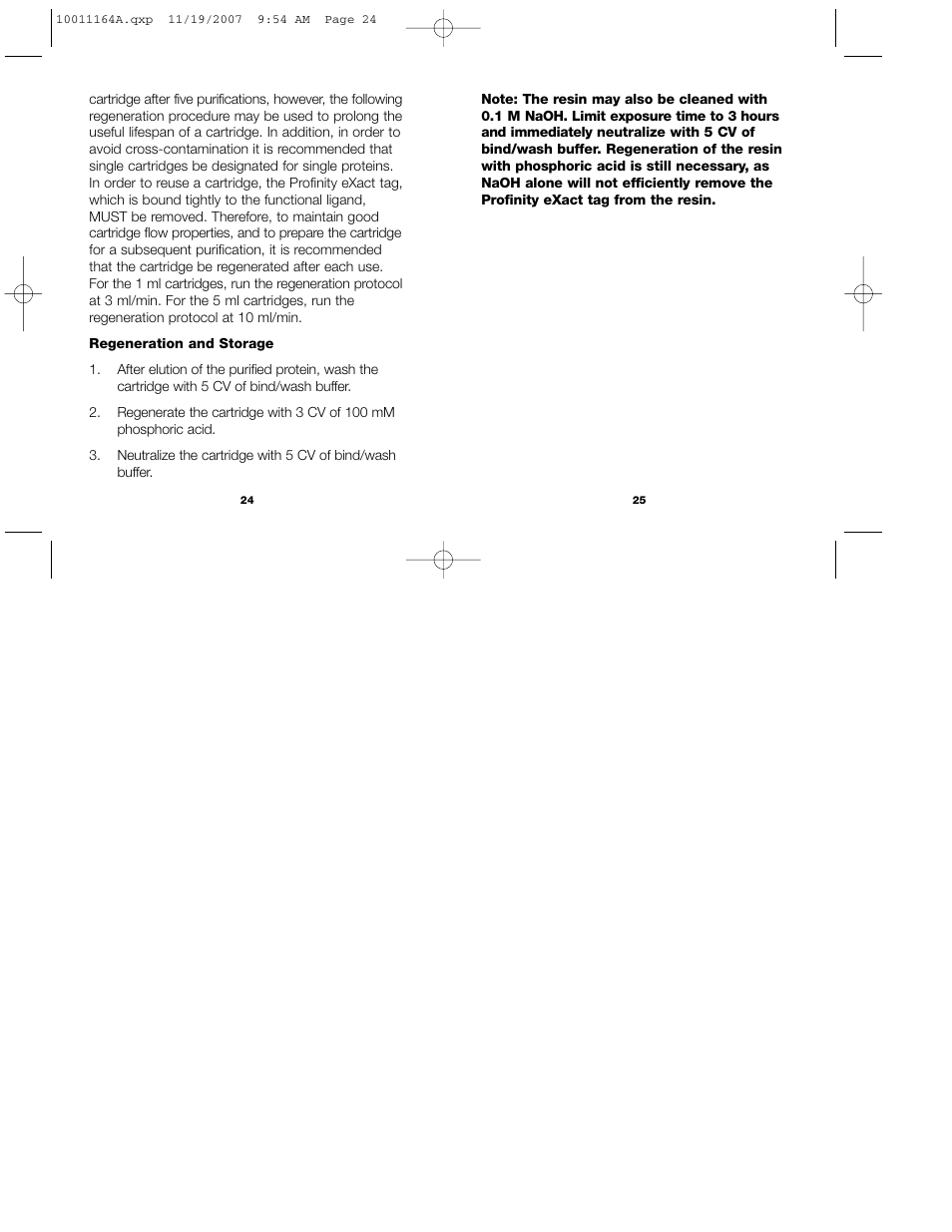 Bio-Rad Profinity eXact™ Purification and Tag Cleavage Consumables User Manual | Page 15 / 18