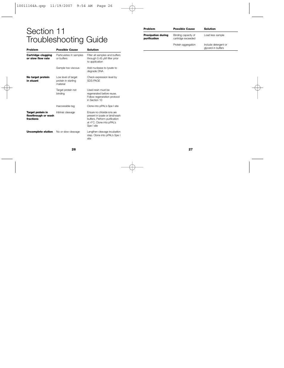 Bio-Rad Profinity eXact™ Purification and Tag Cleavage Consumables User Manual | Page 16 / 18