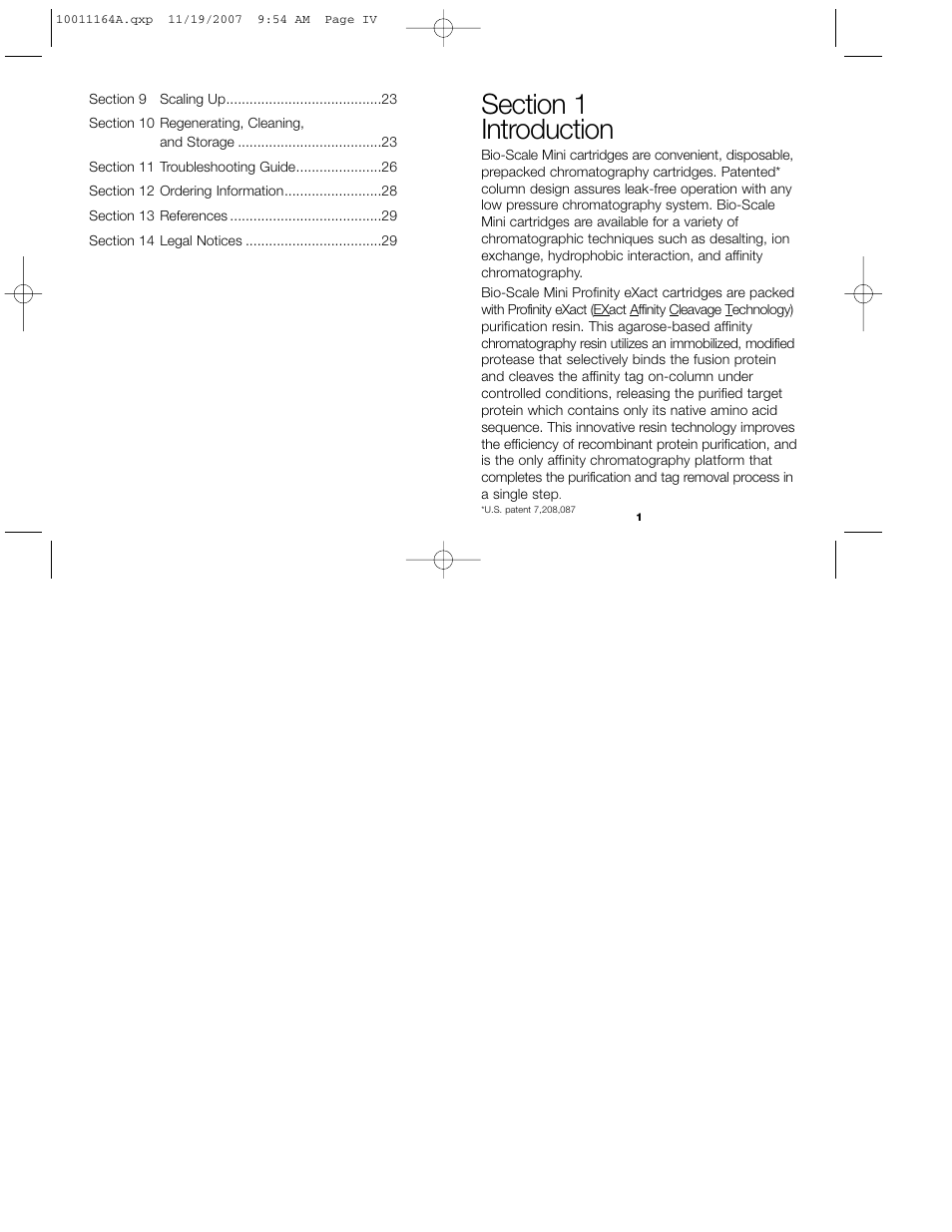 Bio-Rad Profinity eXact™ Purification and Tag Cleavage Consumables User Manual | Page 3 / 18