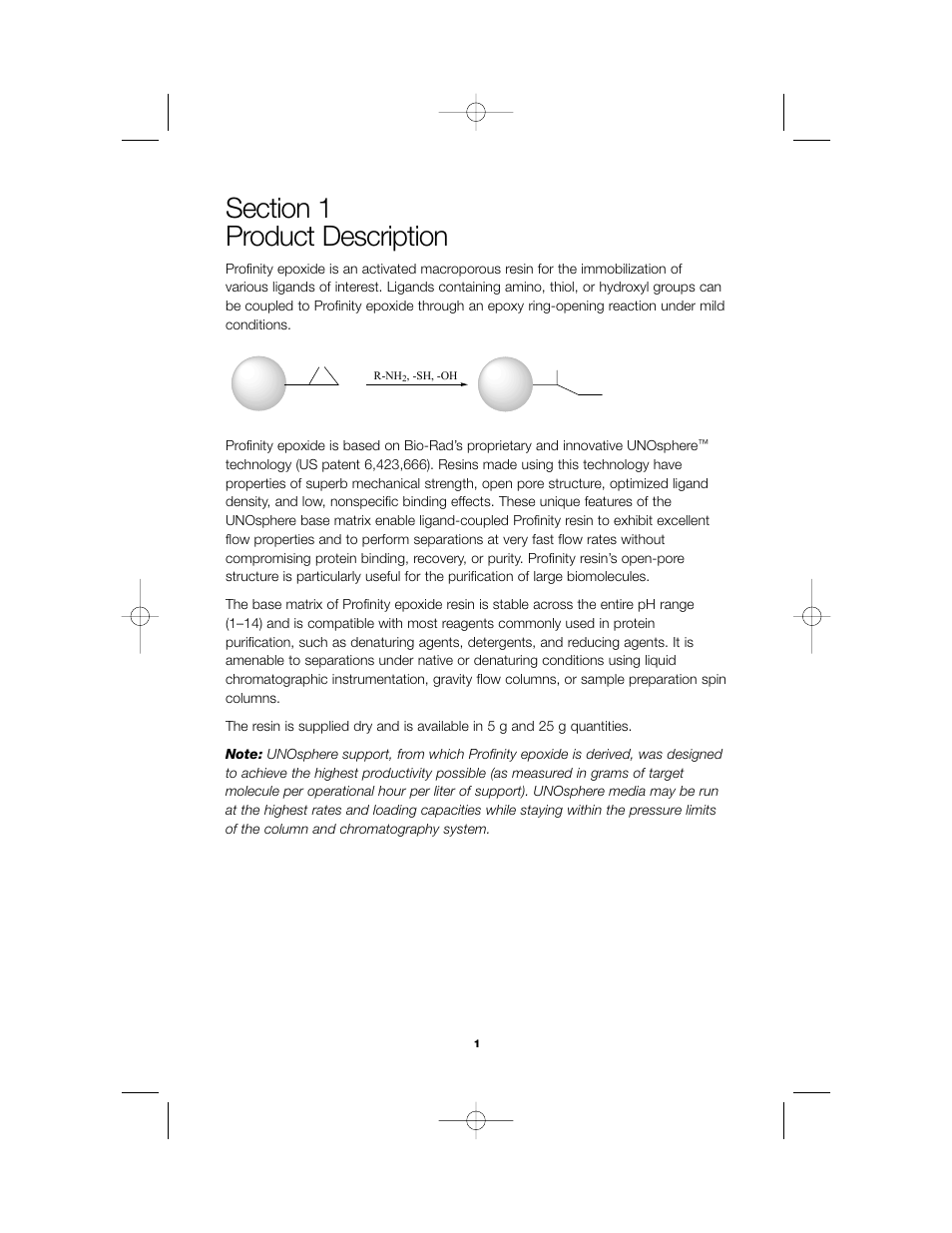 Bio-Rad Profinity Epoxide Resin User Manual | Page 3 / 12