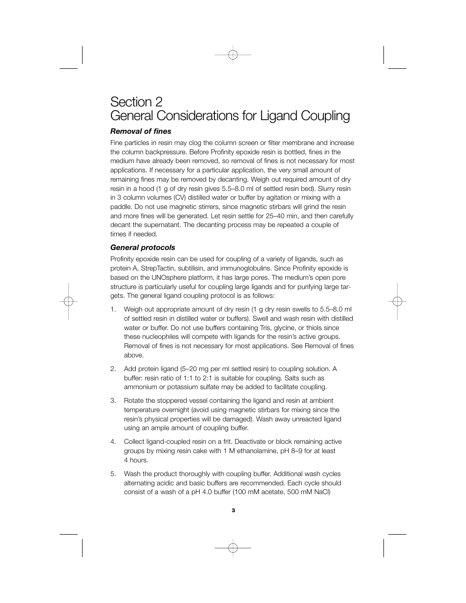 Bio-Rad Profinity Epoxide Resin User Manual | Page 5 / 12