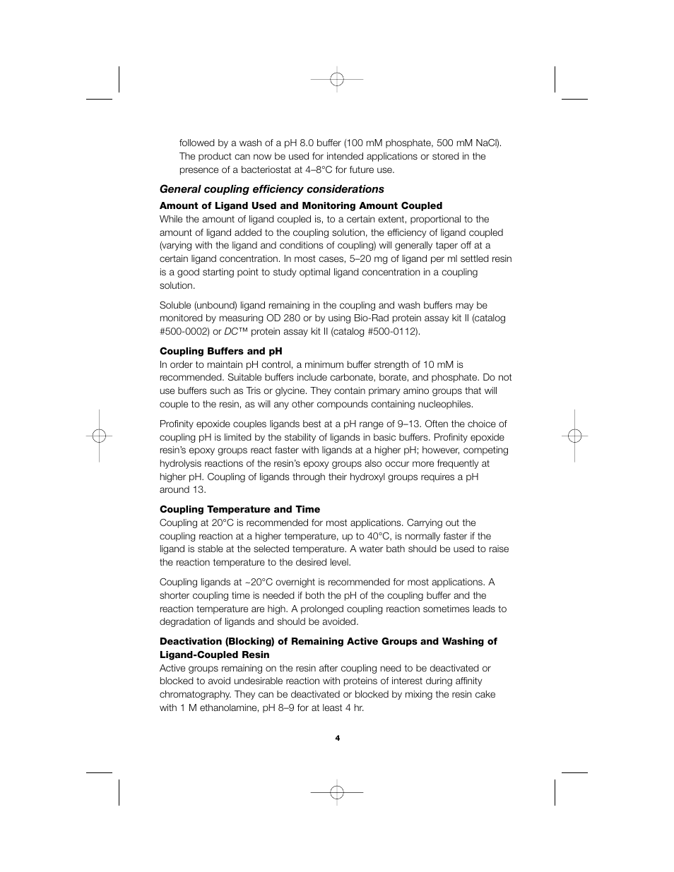 Bio-Rad Profinity Epoxide Resin User Manual | Page 6 / 12