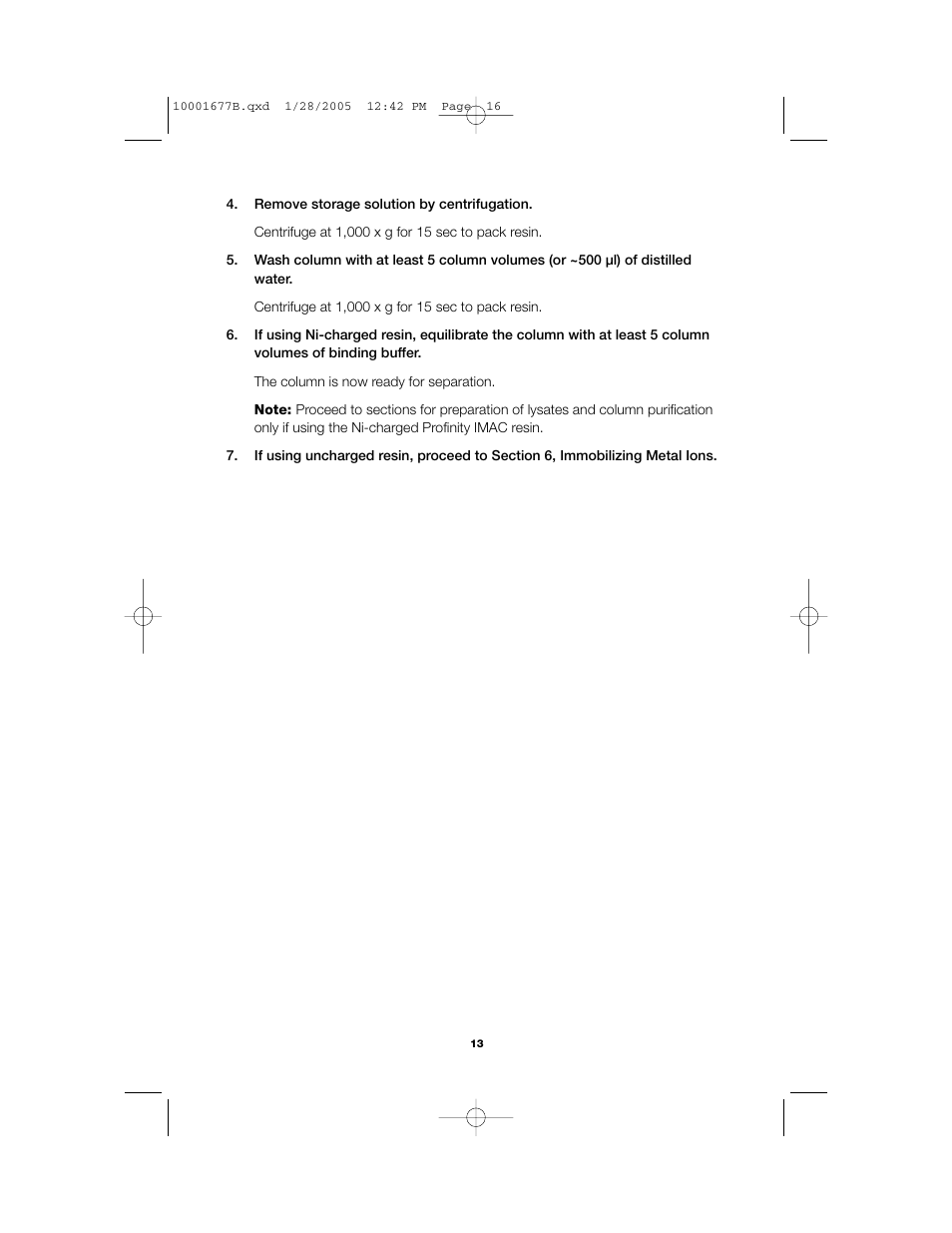 Bio-Rad Profinity IMAC Resins User Manual | Page 17 / 52