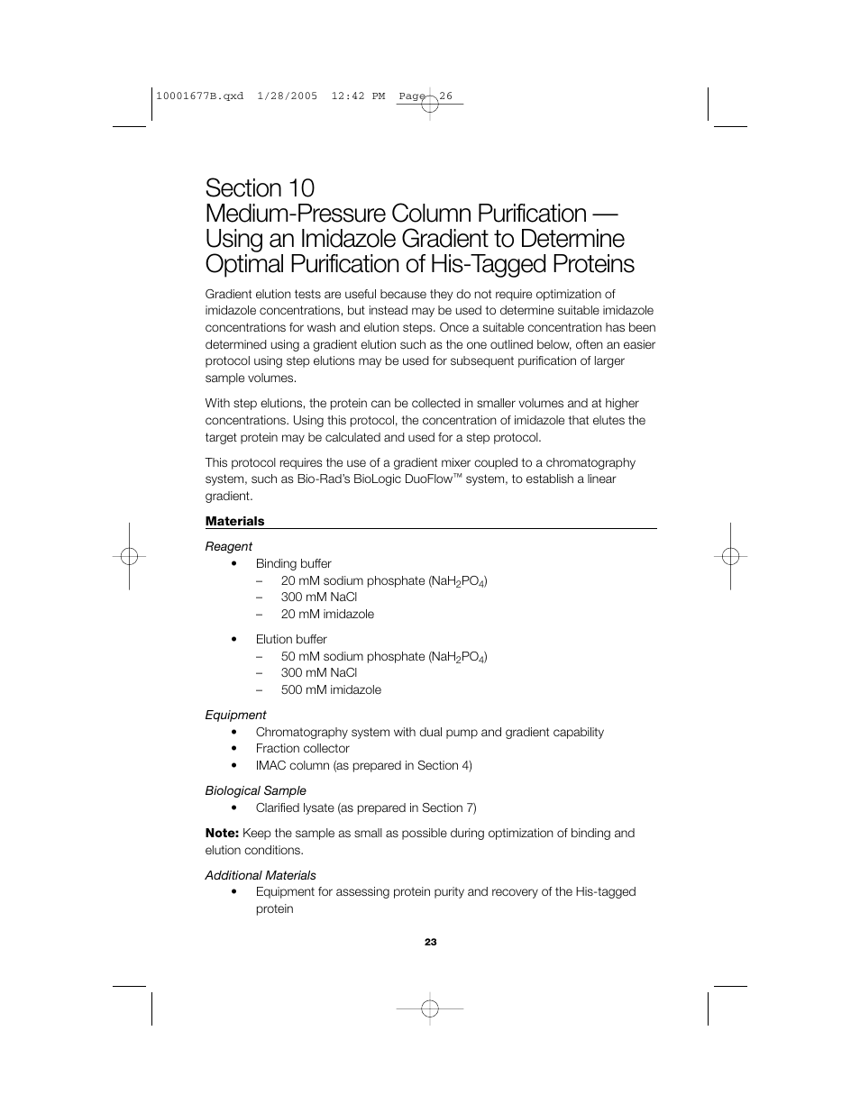 Bio-Rad Profinity IMAC Resins User Manual | Page 27 / 52