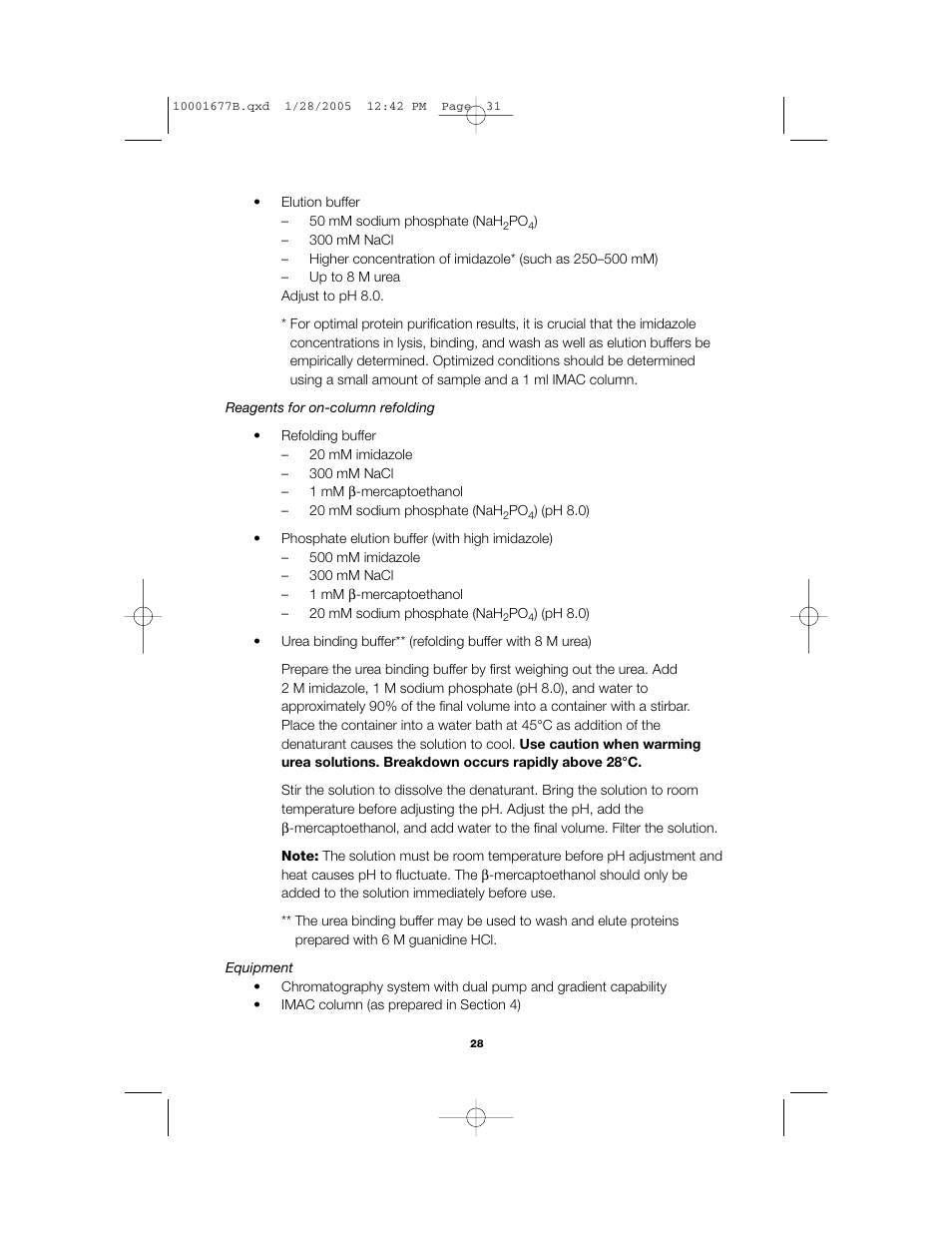 Bio-Rad Profinity IMAC Resins User Manual | Page 32 / 52