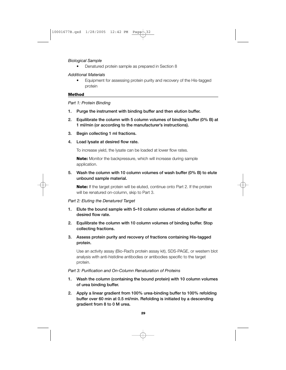 Bio-Rad Profinity IMAC Resins User Manual | Page 33 / 52