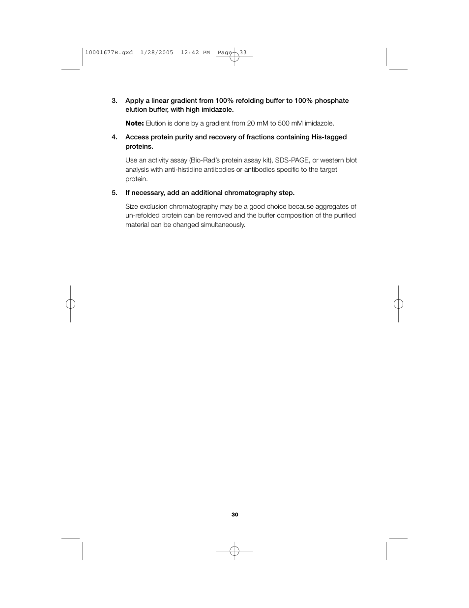 Bio-Rad Profinity IMAC Resins User Manual | Page 34 / 52
