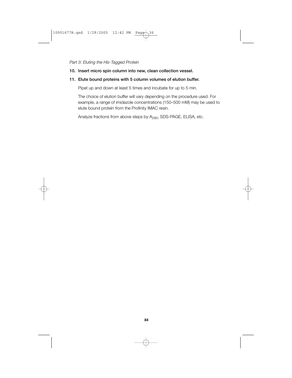Bio-Rad Profinity IMAC Resins User Manual | Page 37 / 52