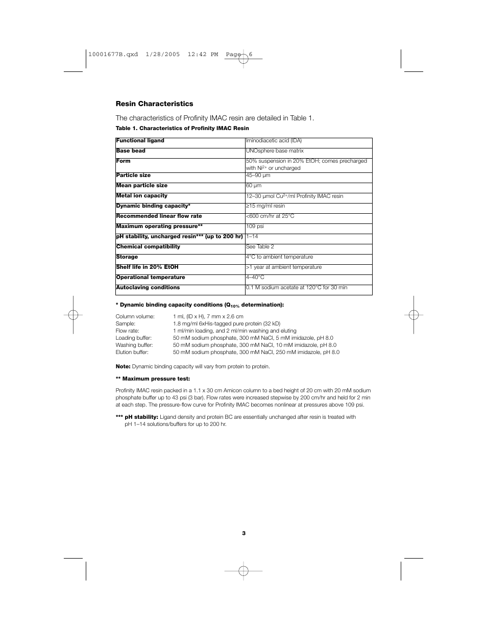 Bio-Rad Profinity IMAC Resins User Manual | Page 7 / 52