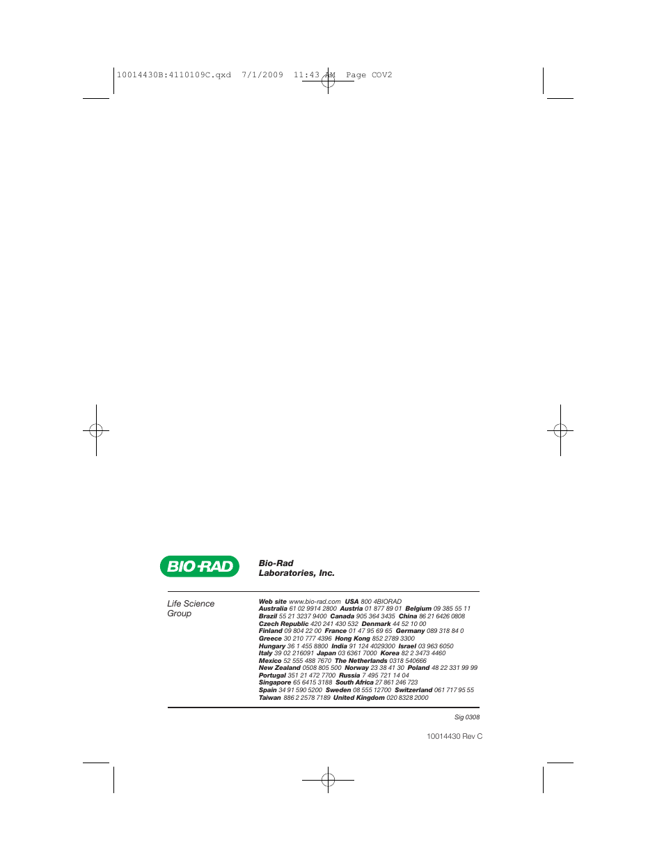 Bio-Rad Bio-Scale™ Mini UNOsphere SUPrA™ Affinity Cartridges User Manual | Page 16 / 16