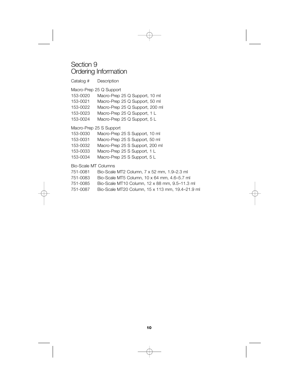 Bio-Rad Macro-Prep 25 S Media User Manual | Page 12 / 13