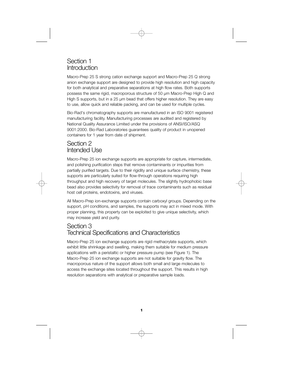 Bio-Rad Macro-Prep 25 S Media User Manual | Page 3 / 13