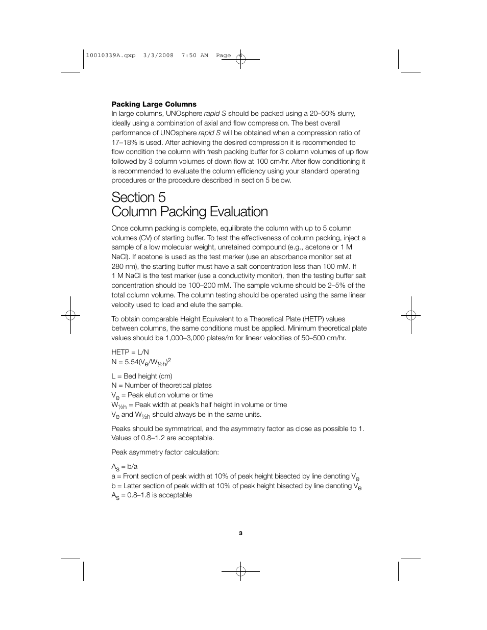 Bio-Rad UNOsphere™ Rapid S Media User Manual | Page 5 / 10
