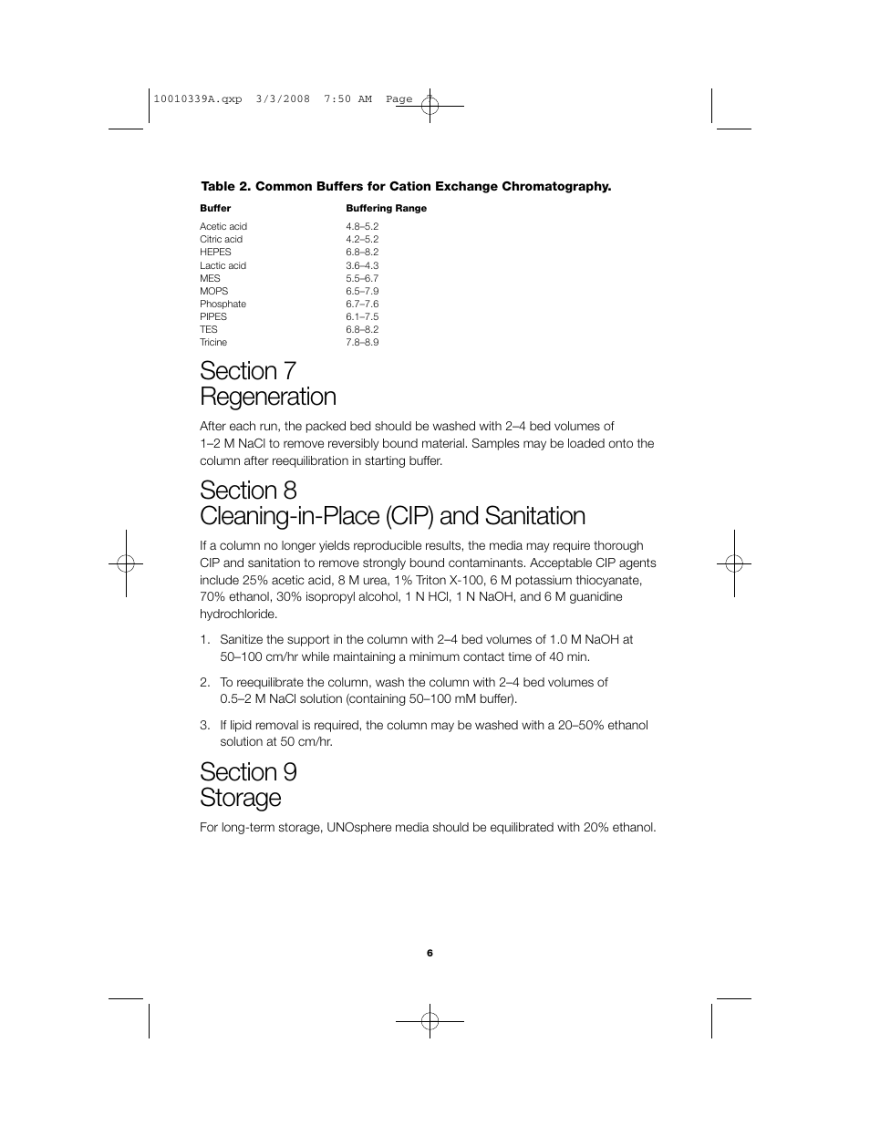 Bio-Rad UNOsphere™ Rapid S Media User Manual | Page 8 / 10