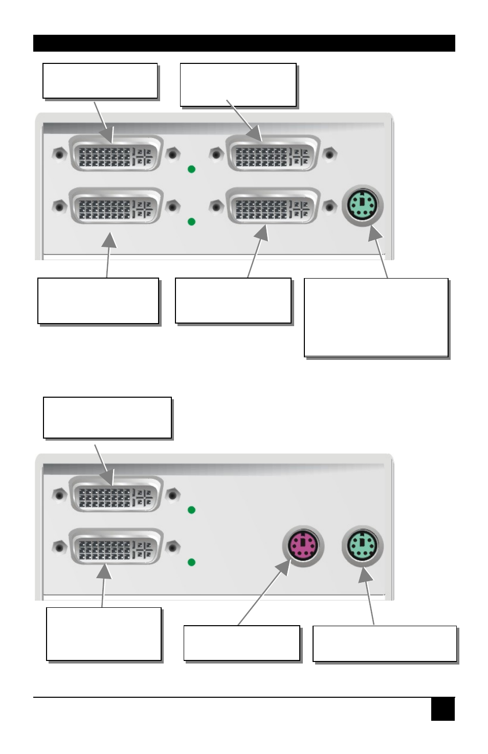 Installation, Dvi-d cat x kvm-extender type acs2209a local unit, Dvi-d cat x kvm-extender type acs2209a remote unit | Black Box ACS4201A User Manual | Page 19 / 38