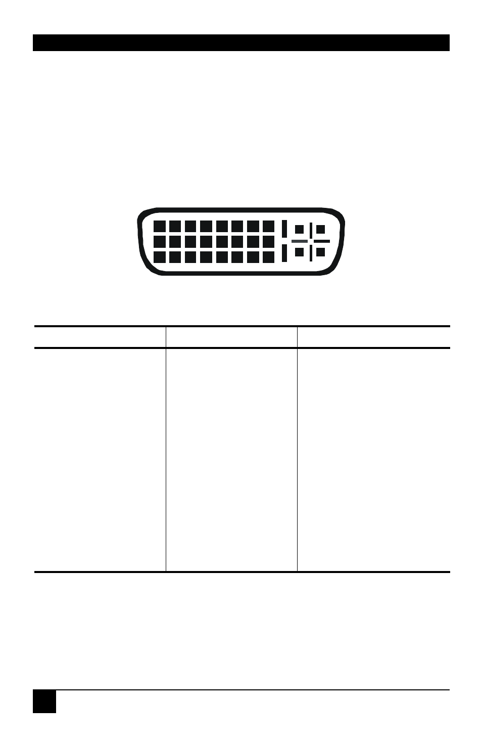 Dvi-d cat x kvm-extender connector pinouts, Appendix f: connectors, Appendix e: connectors | Dvi-d cat x kvm-extender, 1 8 c1 c2 | Black Box ACS4201A User Manual | Page 34 / 38