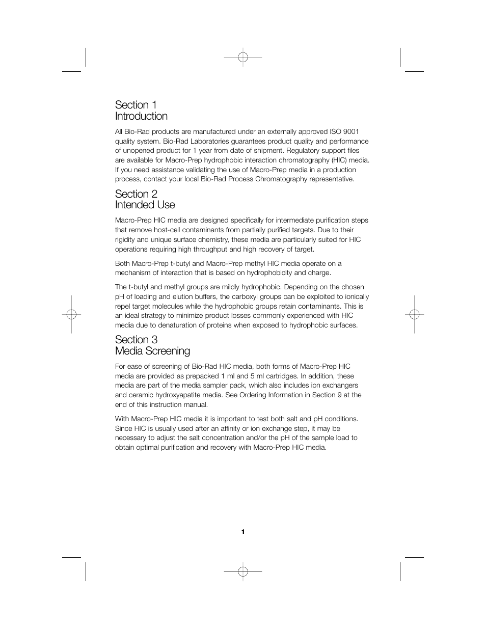 Bio-Rad Media Sampler Pack User Manual | Page 3 / 13