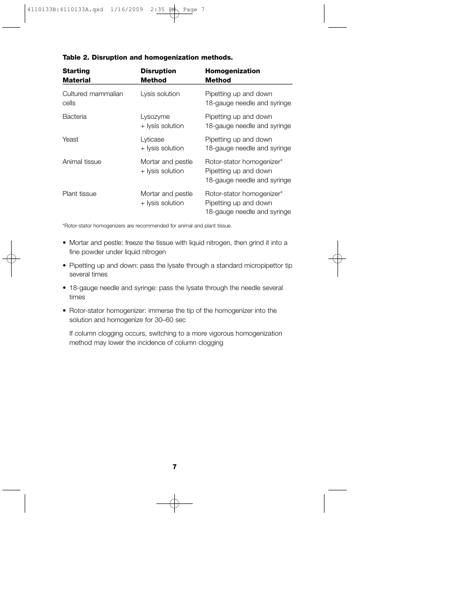 Bio-Rad Aurum™ Total RNA Mini Kit User Manual | Page 11 / 28