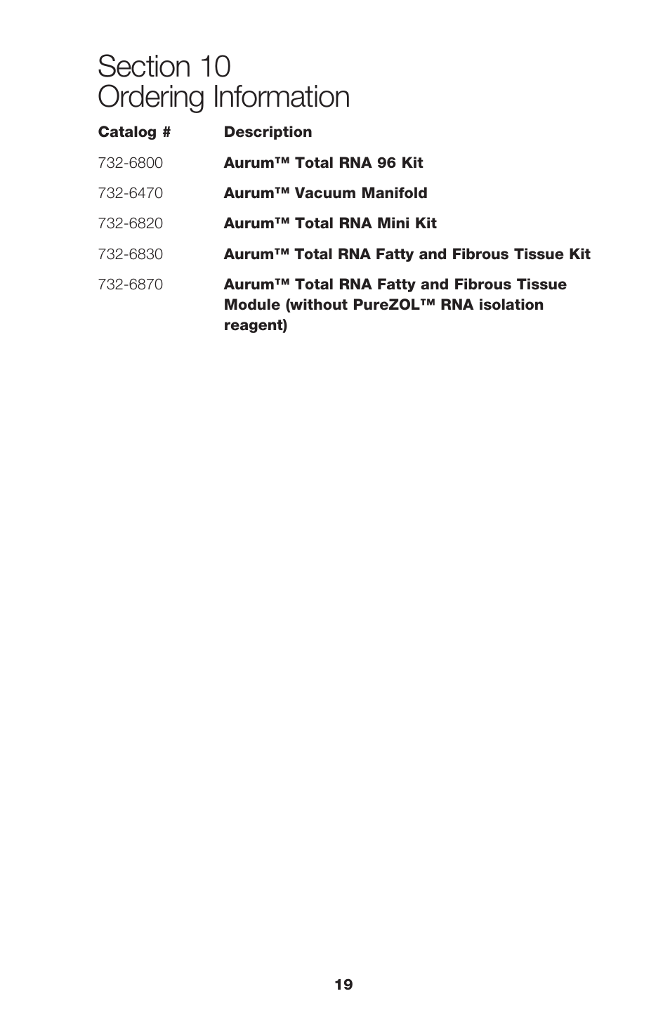 Bio-Rad Aurum™ Total RNA 96 Kit User Manual | Page 23 / 24