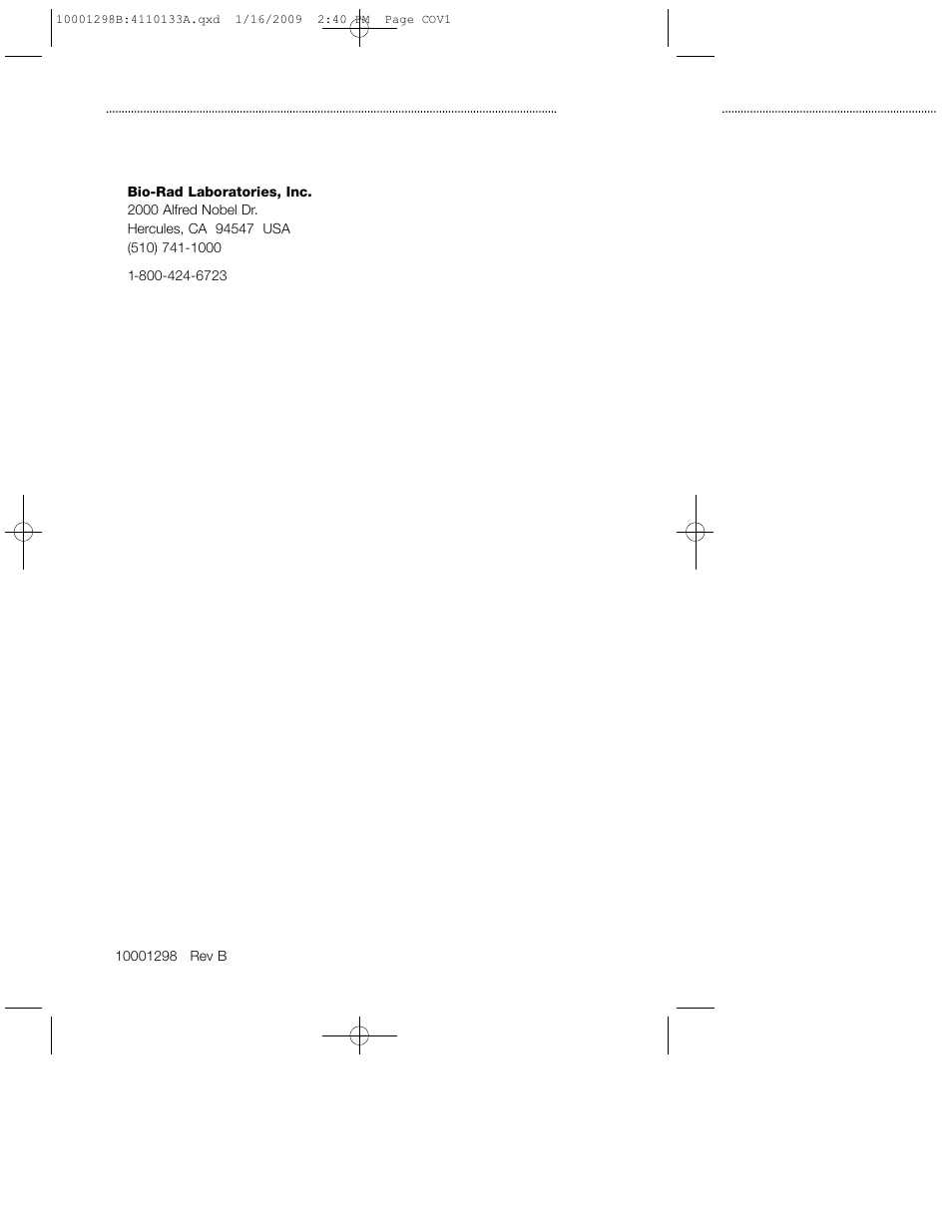 Bio-Rad Aurum™ Total RNA Fatty and Fibrous Tissue Kit User Manual | Page 40 / 40