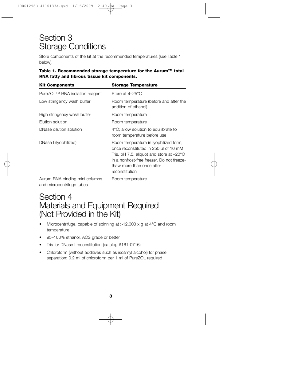 Bio-Rad Aurum™ Total RNA Fatty and Fibrous Tissue Kit User Manual | Page 7 / 40