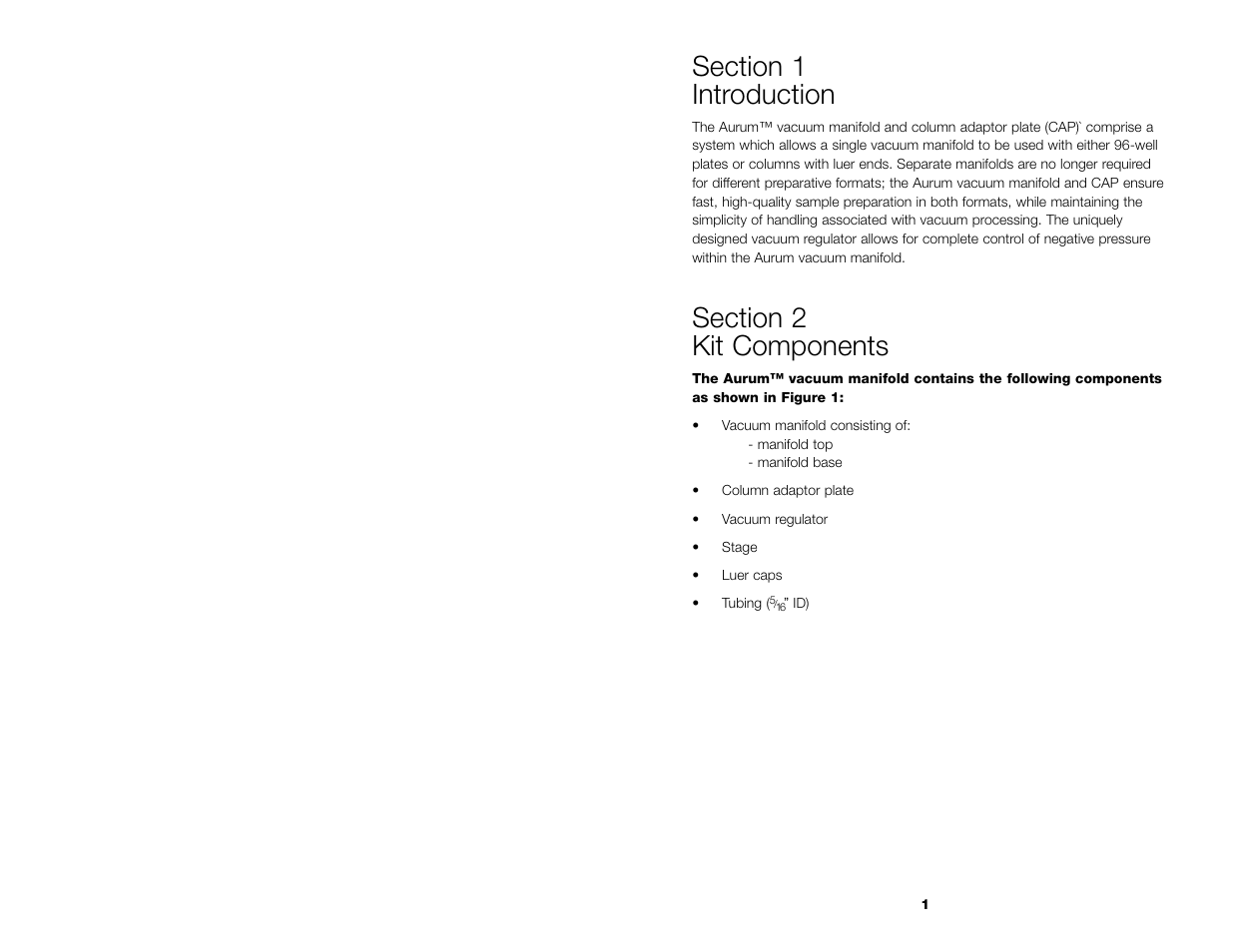 Bio-Rad Aurum™ Vacuum Manifold User Manual | Page 3 / 8