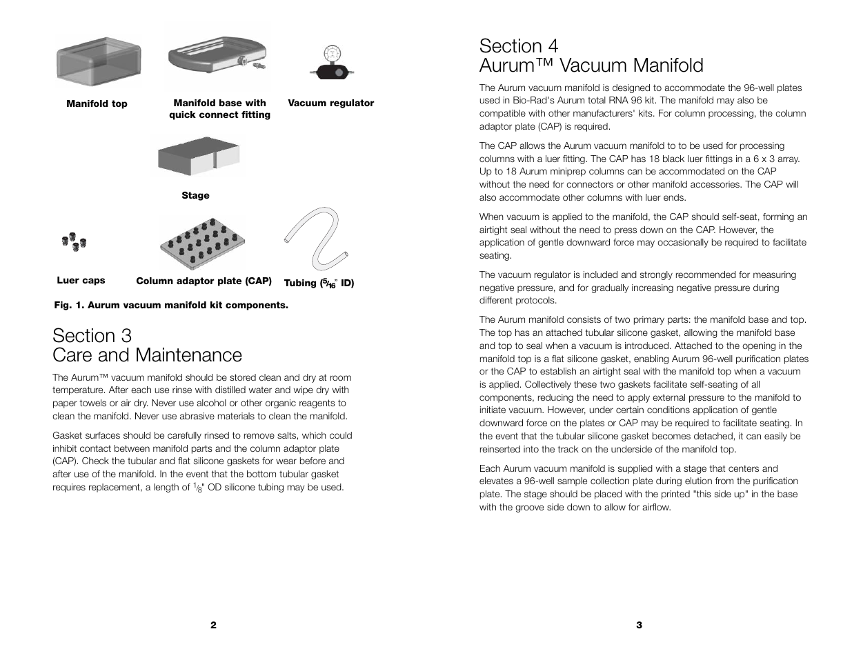 Bio-Rad Aurum™ Vacuum Manifold User Manual | Page 4 / 8