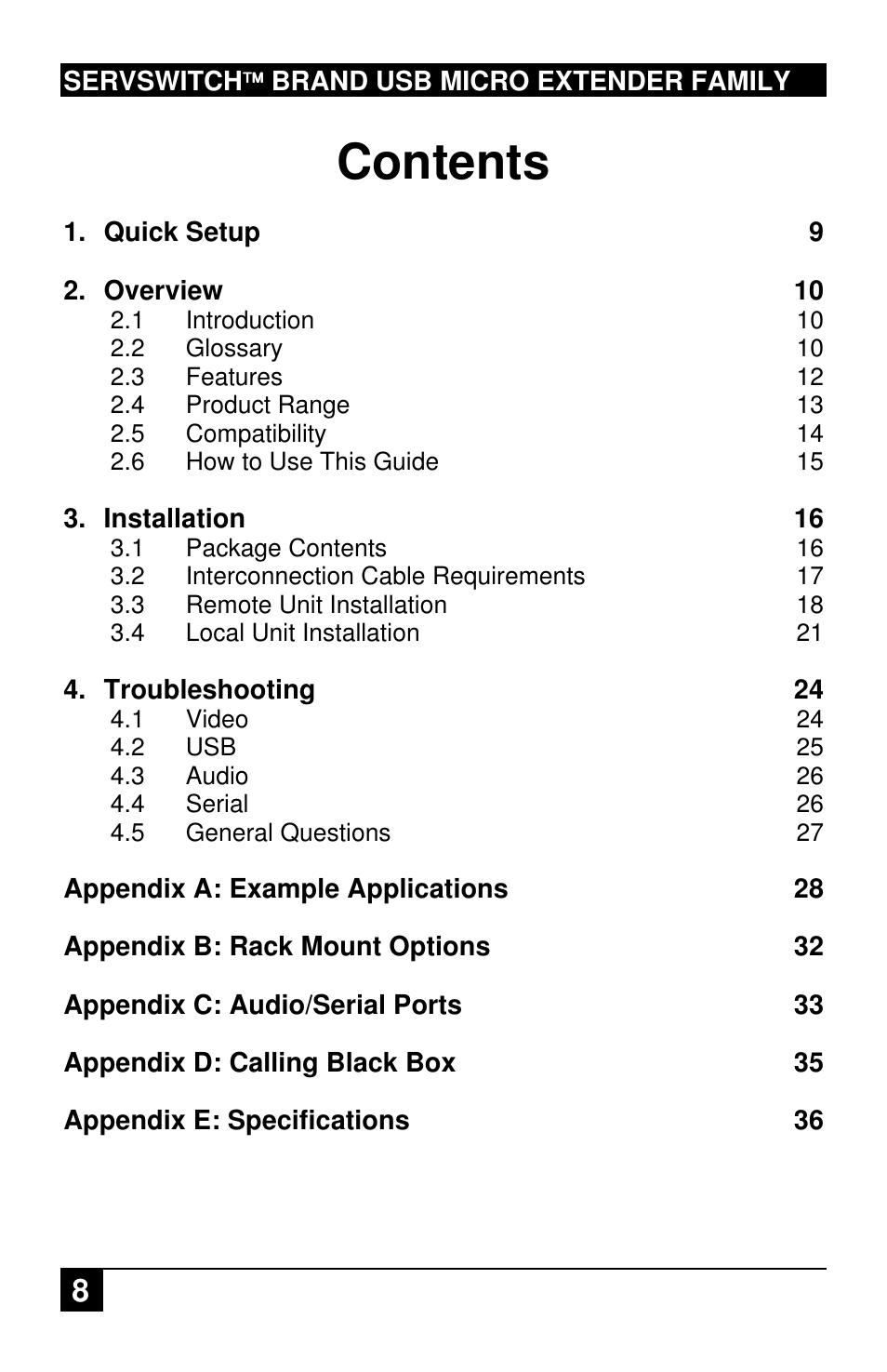 Black Box ACU4222A User Manual | Page 9 / 41