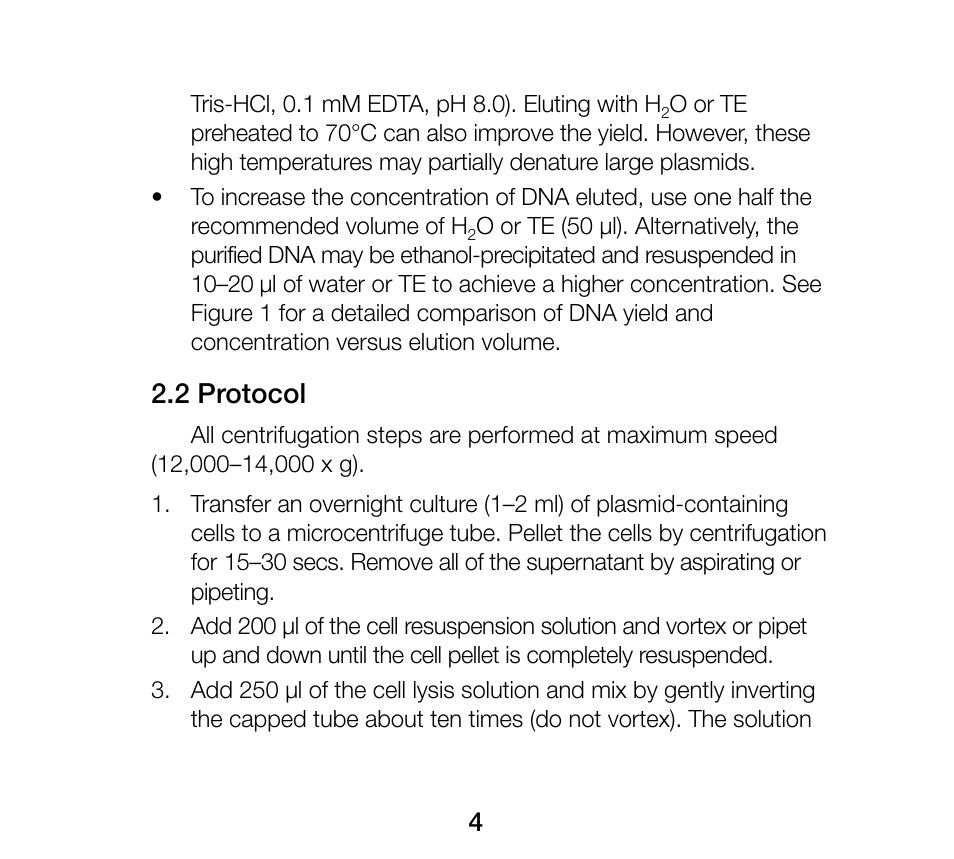 2 protocol | Bio-Rad Quantum Prep Plasmid Kits User Manual | Page 8 / 16