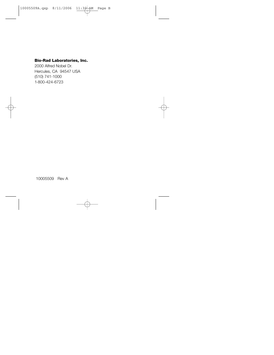 Bio-Rad MicroRotofor™ Cell Lysis Kits User Manual | Page 16 / 16